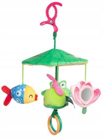 Rotaļlietas ratiem Sensillo Colorful Frog, zaļa krās./rozā krās.