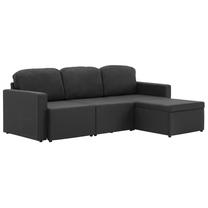 Sofa-lova VLX Triple 288784, juoda sp., 76 x 184 cm x 82.5 cm