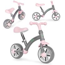 Balansinis dviratis, vaikų EcoToys LC-V1252-GREY-P, rožinė sp./pilka sp., 7.7"
