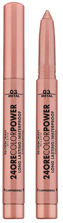 Acu ēnas Deborah Milano 24ore Color Power, 1.4 g, rose bronze krās. 03