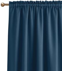 Naktinė užuolaida Room99 Laurel, tamsiai mėlyna sp., 140 cm x 260 cm