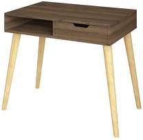 Kirjutuslaud sahtlitega Kalune Design Offer 382NRC1411, 60 cm x 90 cm, 80 cm, puidu v./pähklipuu v.
