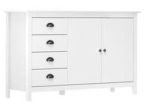 Komoda VLX Hill Range Sideboard, balta sp., 80 cm x 130 cm x 40 cm