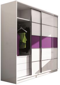 Spinta Stolar Dubai, violetinė sp., 226 cm x 64 cm x 220 cm