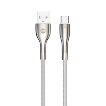 Kabelis Forever Sleek GSM171168 USB, USB Type C, 1 m, sudraba krās.