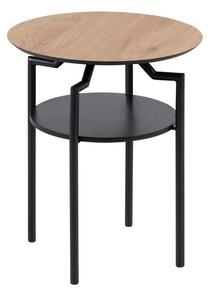 Kavos staliukas Goldington 61517, ruda sp./juoda sp., 45 cm x 45 cm x 55 cm