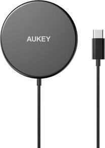 Belaidis įkroviklis Aukey, AC/Qi, juoda sp., 15 W