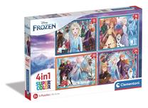 Пазл 4in1 Clementoni Frozen 21518, 14 см x 19 см, 72 шт., многоцветный
