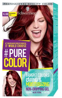 Matu krāsa Schwarzkopf Pure Color, raspberry red krās., Raspberry Red 6.88, 142.00000000000003 ml