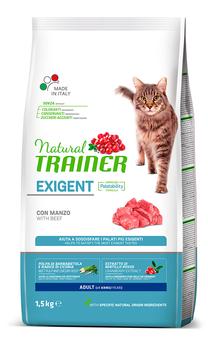 Sausas kačių maistas Natural Trainer Exigent Beef, jautiena, 0.3 kg