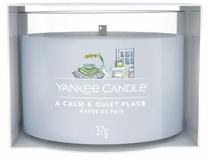 Свеча, ароматическая Yankee Candle A Calm & Quiet Place Mini, 10 час, 37 г, синий цв.