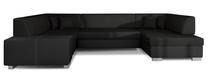 Kampinė sofa Havana Sawana 14, Soft 11, juoda sp., dešininė, 320 x 207 cm x 73 cm