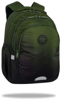 Mokyklinė kuprinė CoolPack Jerry Gradient Grass, juoda sp./žalia sp., 39 cm x 28 cm x 15 cm
