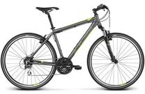 Dviratis hibridinis Kross Evado 3.0 Lady, 28 ", 19" rėmas, žalia sp./pilka sp.