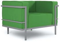Õuetool Calme Jardin Cannes CAL_ARM_83_F3_CANNES5, roheline v./hall v., 100 cm x 70 cm x 70 cm