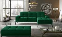 Kampinė sofa Torrense Kronos 19, žalia sp., dešininė, 175 x 265 cm x 98 cm
