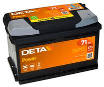 Akumuliatorius Deta Power DB712, 12 V, 71 Ah, 670 A