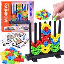 Игра, геометрические фигуры Rainbow Montessori, 14 см, многоцветный