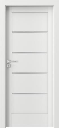 Vidaus durų varčia Domoletti Verte Home G4 Verte Home G4, dešininės, balta sp., 203 x 64.4 x 4 cm