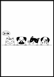 Pilt DecoKing Friends, 70 cm x 100 cm
