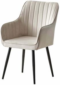 Valgomojo kėdė Kalune Design Nova 107BCK1179, matinė, juoda sp./kreminė sp., 44 cm x 46 cm x 89 cm