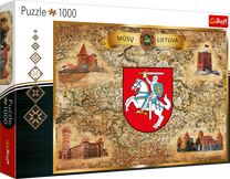 Dėlionė Trefl Lithuania 10689, 48 cm x 68.3 cm, 1000 vnt., įvairių spalvų