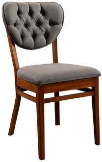 Kėdžių rinkinys Kalune Design Oscar v2 998VOW1128, riešuto sp./ruda sp., 50 cm x 43 cm x 88 cm, 2 vnt.