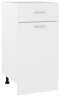 Apatinė virtuvinė spintelė VLX Chipboard, balta, 46 cm x 40 cm x 81.5 cm