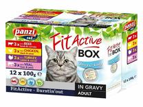 Kassi märgtoit Fit Active, lambaliha/veiseliha/küülikuliha, 0.1 kg, 12 tk