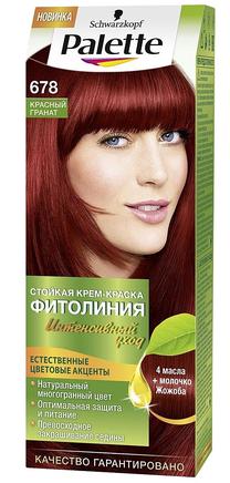 Matu krāsa Schwarzkopf Palette, red pomegranate krās., Red Pomegranate 678, 100 ml