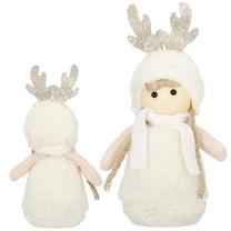 Kalėdinė dekoracija, "Lėlė" Springos Doll CA1002, 20 cm, balta sp.