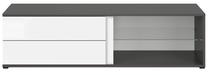 TV staliukas, baltas/pilkas, 143 cm x 48.5 cm x 38.5 cm