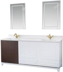 Vannas istabas mēbeļu komplekts Kalune Design Ohio 72, balta krās., 54 cm x 180 cm x 86 cm
