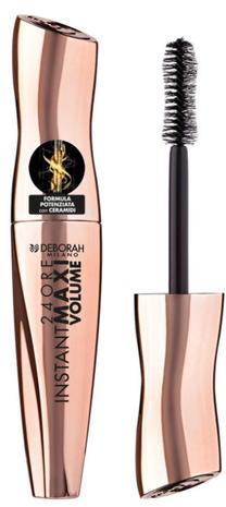 Skropstu tuša Deborah Milano 24Ore Instant Maxi Volume with Ceramides, 12 ml, melna krās.