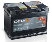 Akumuliatorius Deta Senator DA770, 12 V, 77 Ah, 760 A