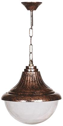Lauko pakabinamas šviestuvas Opviq BFE-68207-BKR, 60W, E27, IP65, ruda sp., 27 cm x 60 cm