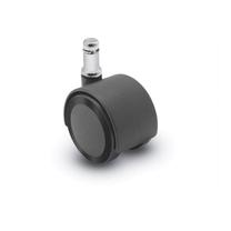 Riteņu komplekts Castors, melna krās., 5 gab.
