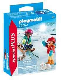 Комплект Playmobil Children with Sleigh 70250, 13 шт., многоцветный