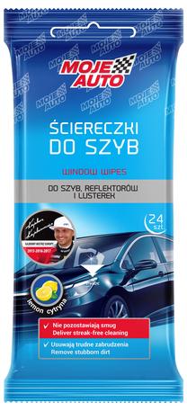 Salvetes automašīnu logiem Moje Auto, 24 gab.