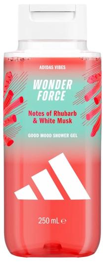 Kūno prausimosi želė vyrams Adidas Vibes Wonder Force, 250 ml