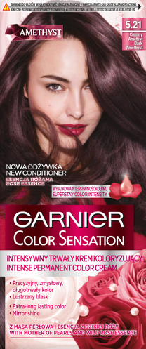Kраска для волос Garnier Color Sensation, dark amethyst цв., 5.21, 60 мл