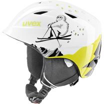 Slēpošanas ķivere Uvex Airwing 2, balta krās./melna krās./dzeltena krās., 46-50 cm