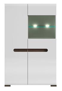 Vitrina REG1W1D, balta sp., 90 cm x 41 cm x 145 cm