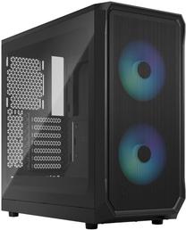 Kompiuterio korpusas Fractal Design Focus 2 RGB TG Clear Tint, juoda sp.