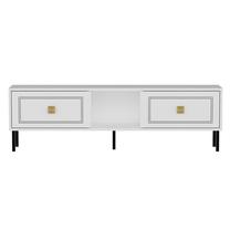 TV galds Kalune Design Vonte, zelta krās./balta krās., 30 cm x 150 cm x 45 cm