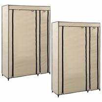 Spinta VLX Wardrobe Folding Fabric, kreminė sp., 110 cm x 45 cm x 175 cm