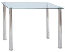 Stalas Modern Ted, skaidri sp./chromo sp., 100 cm x 60 cm x 75 cm