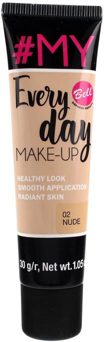Skystas makiažo pagrindas Bell #My Everyday Make-Up, šviesiai ruda sp., 02 nude, 30 g