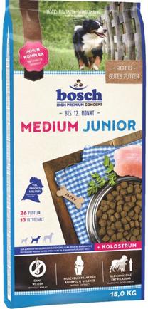 Сухой корм для собак Bosch PetFood Medium Junior, мясо птицы, 15 кг