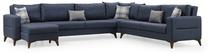 Kampinė sofa - lova Atelier Del Sofa Kristal, antracito sp., 90 x 367 cm x 86 cm